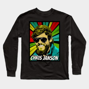 Chris Janson Pop Art Design // Fan Art Long Sleeve T-Shirt